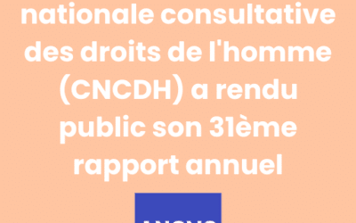 La Commission nationale consultative des droits de l’homme (CNCDH) a rendu public son 31ème rapport annuel